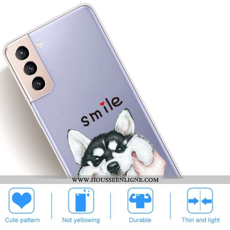 Coque Samsung Galaxy S22 5G Smile Dog