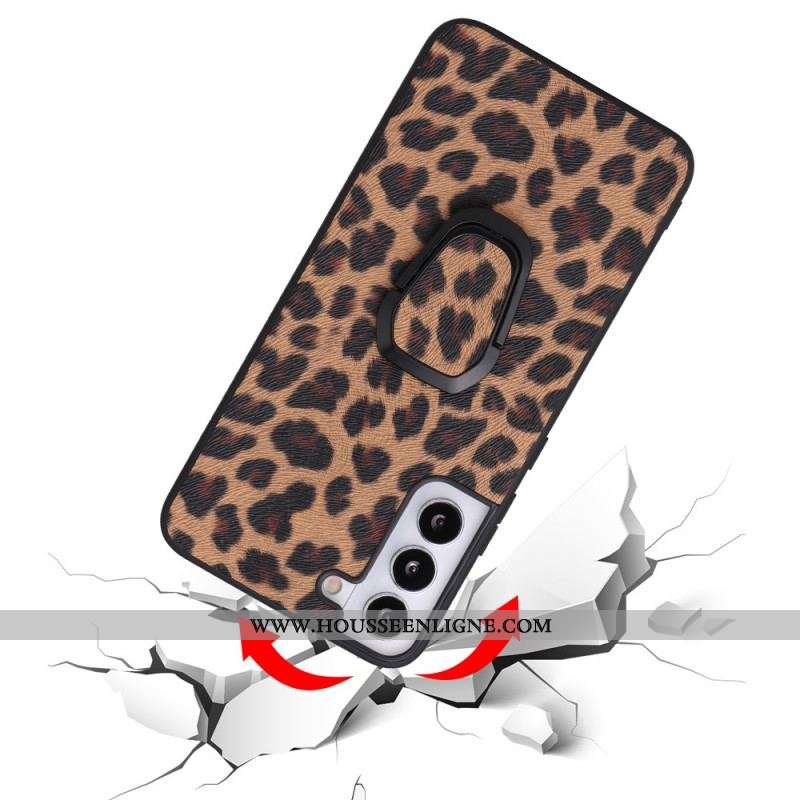 Coque Samsung Galaxy S22 5G Style Crocodile Anneau-Support