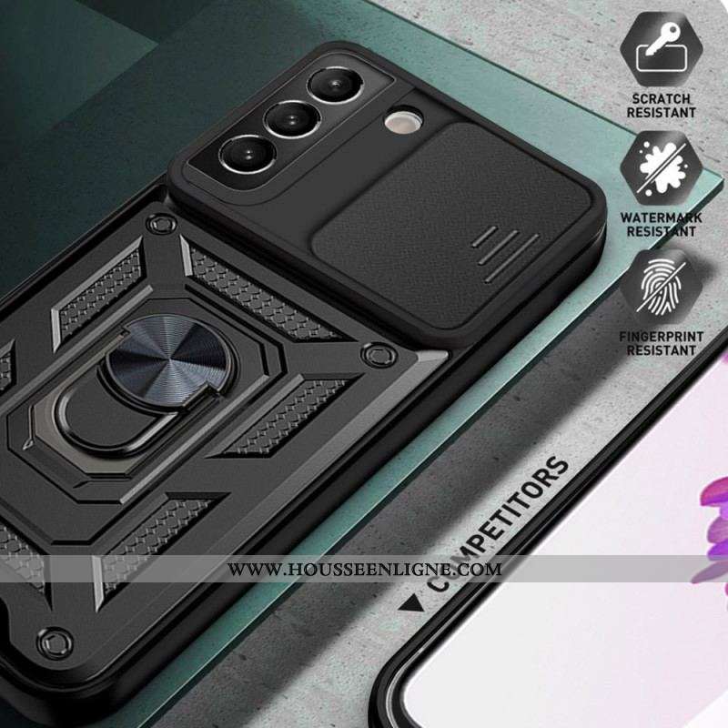 Coque Samsung Galaxy S22 5G Support et Protège-Lentilles Design