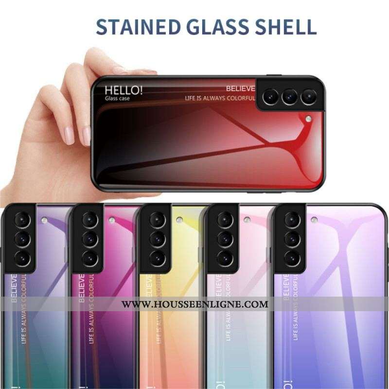 Coque Samsung Galaxy S22 5G Verre Trempé Hello