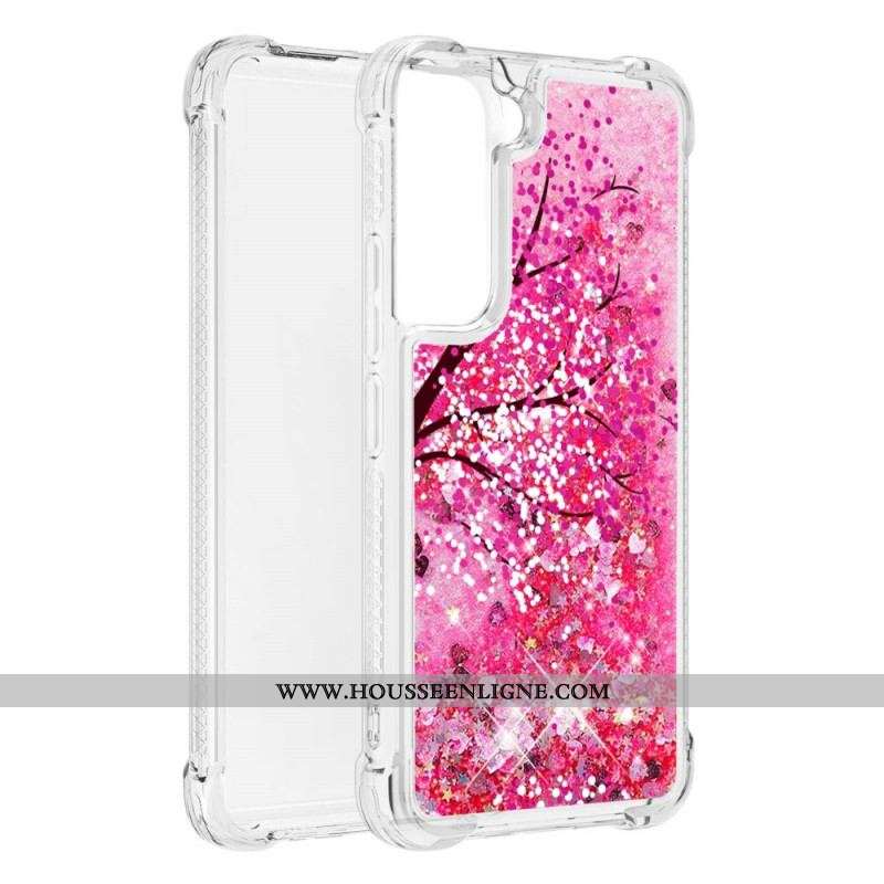 Coque Samsung Galaxy S22 Plus 5G Arbre Paillettes