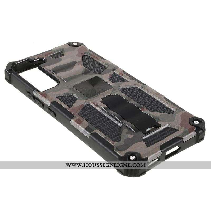 Coque Samsung Galaxy S22 Plus 5G Camouflage Support Amovible