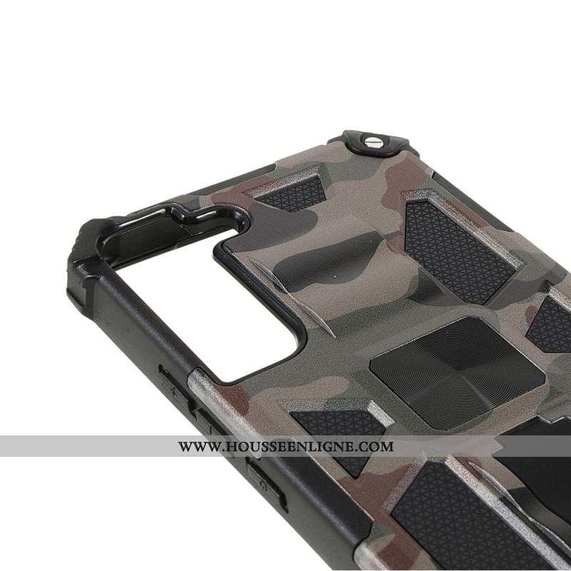 Coque Samsung Galaxy S22 Plus 5G Camouflage Support Amovible