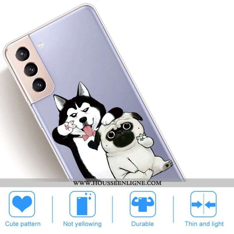 Coque Samsung Galaxy S22 Plus 5G Drôles de Chiens