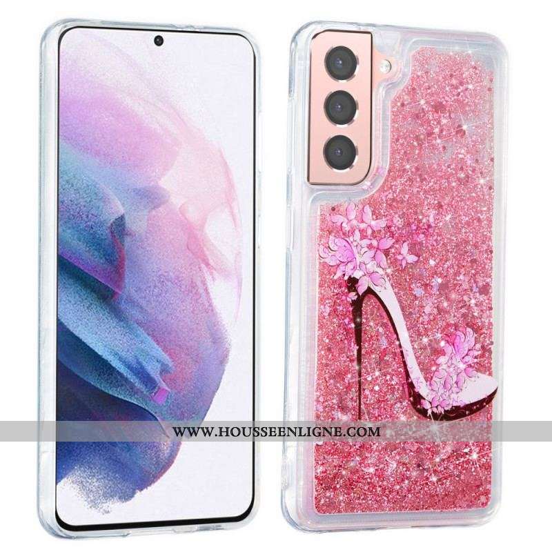 Coque Samsung Galaxy S22 Plus 5G Escarpin Paillettes