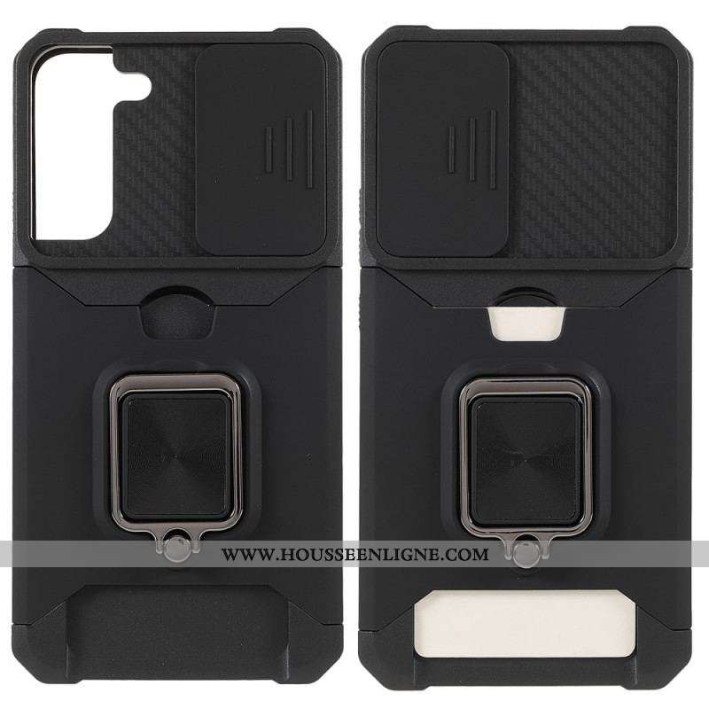 Coque Samsung Galaxy S22 Plus 5G Multi-Fonctionnelle Protège-Lentilles