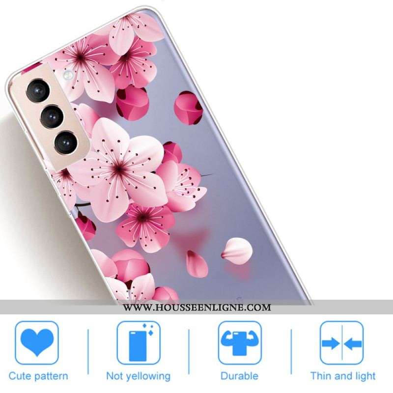 Coque Samsung Galaxy S22 Plus 5G Petites Fleurs Roses