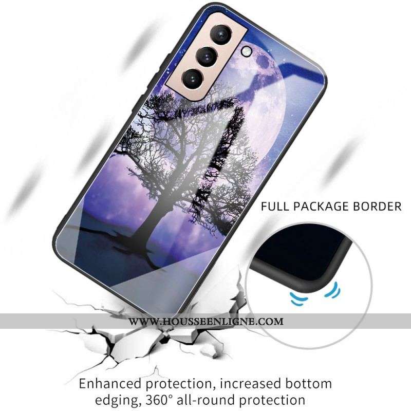 Coque Samsung Galaxy S22 Plus 5G Verre Trempé Arbre du Monde