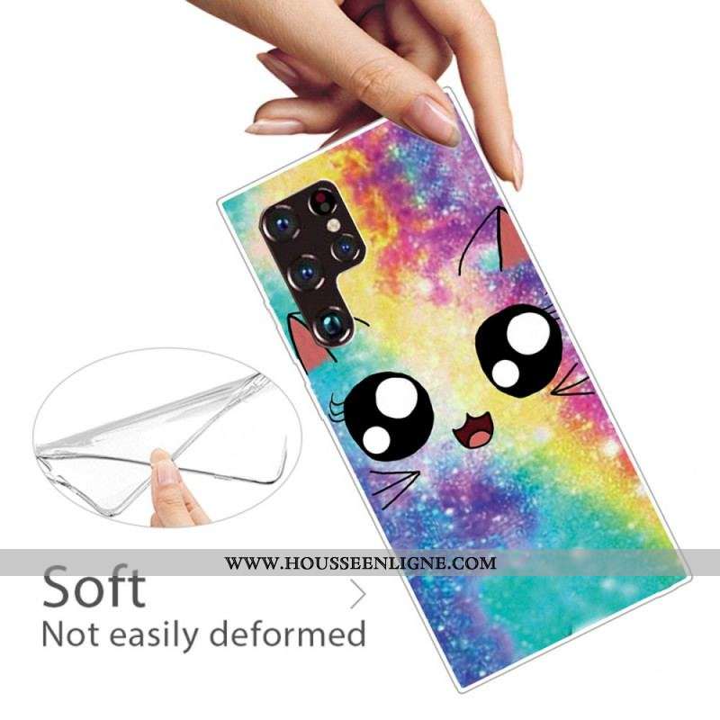 Coque Samsung Galaxy S22 Ultra 5G Chat Cartoon