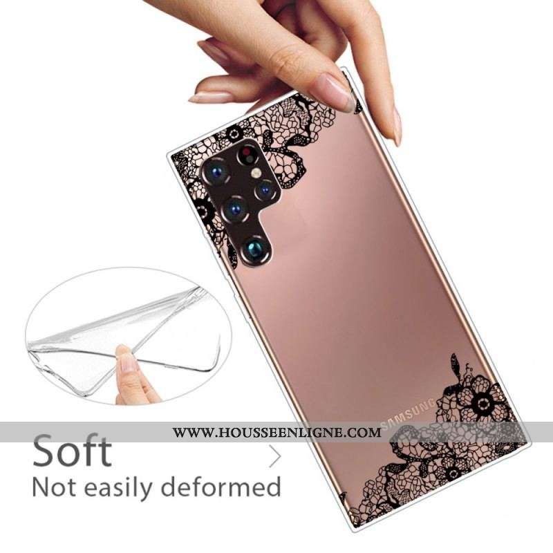 Coque Samsung Galaxy S22 Ultra 5G Dentelle Fine