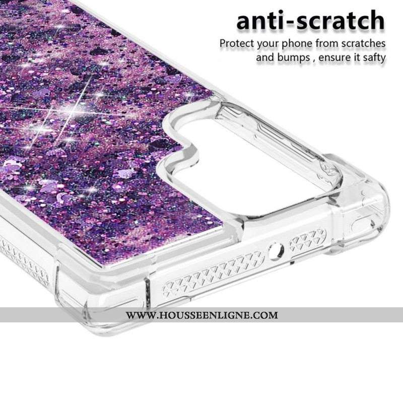 Coque Samsung Galaxy S22 Ultra 5G Désires Paillettes