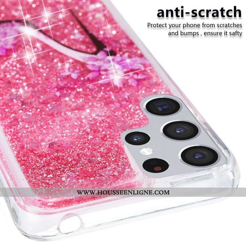 Coque Samsung Galaxy S22 Ultra 5G Escarpin Paillettes