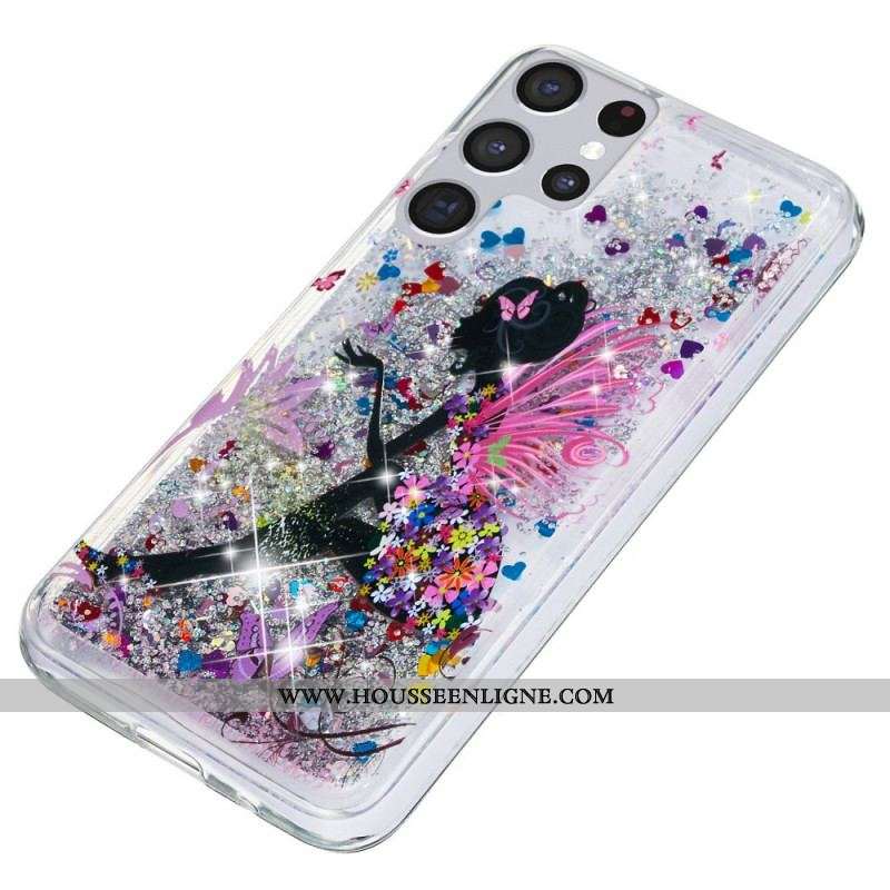 Coque Samsung Galaxy S22 Ultra 5G Fée Paillettes