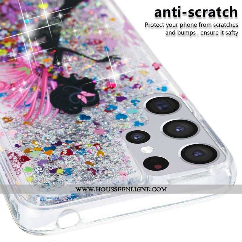 Coque Samsung Galaxy S22 Ultra 5G Fée Paillettes