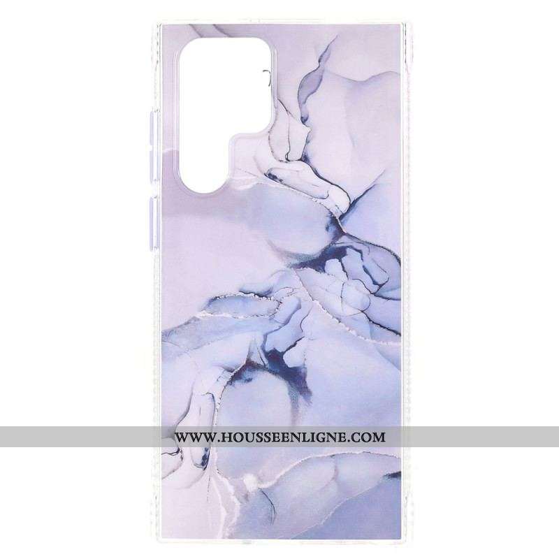 Coque Samsung Galaxy S22 Ultra 5G Hybride Marbré