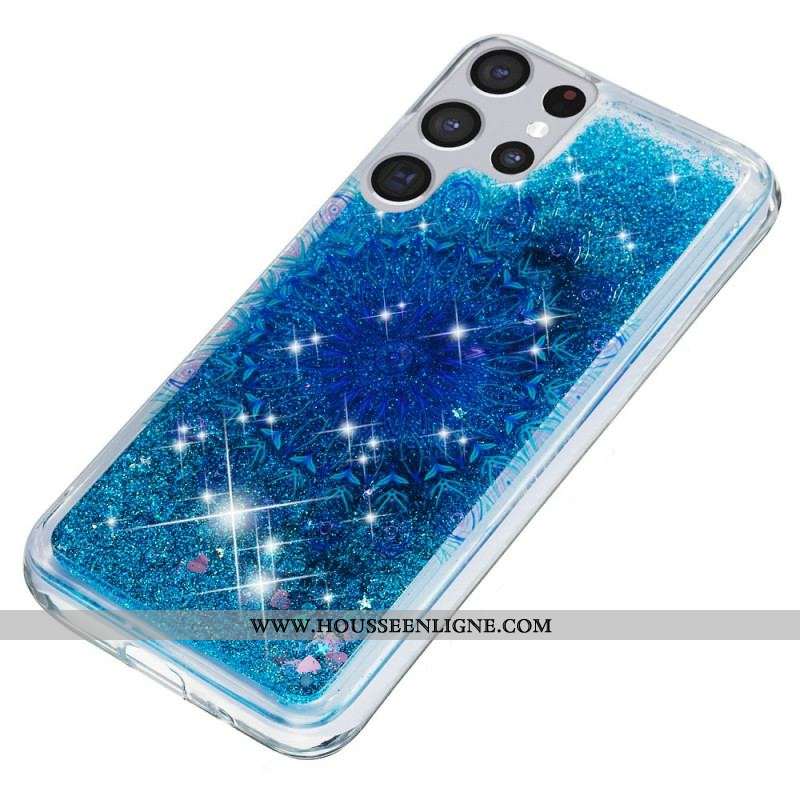 Coque Samsung Galaxy S22 Ultra 5G Mandala Paillettes