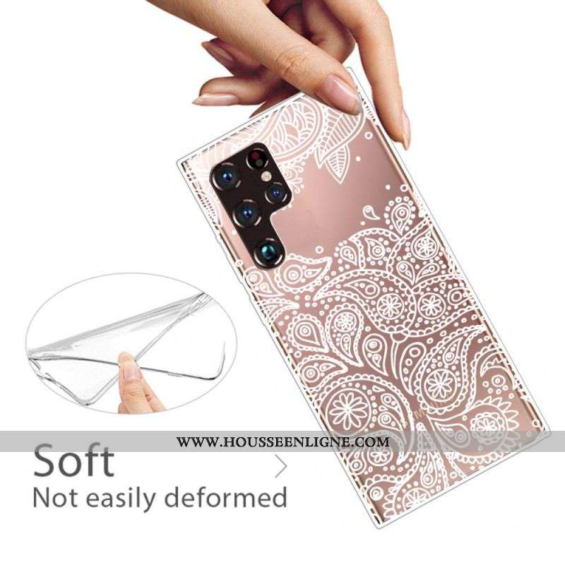 Coque Samsung Galaxy S22 Ultra 5G Mandala Stylé