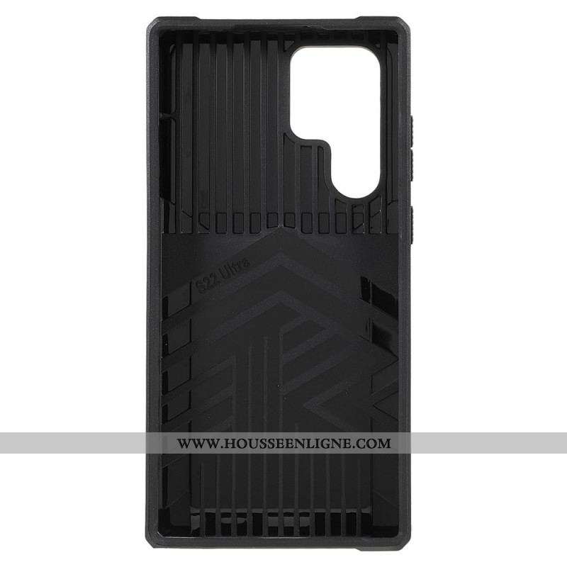 Coque Samsung Galaxy S22 Ultra 5G Multi-Fonctionnelle Protège-Lentilles