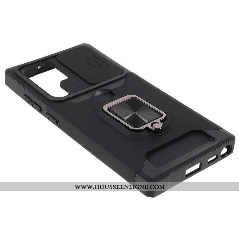 Coque Samsung Galaxy S22 Ultra 5G Multi-Fonctionnelle Protège-Lentilles