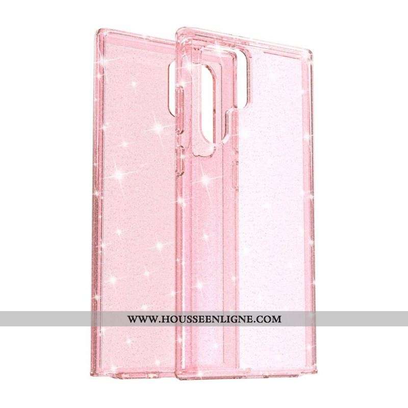 Coque Samsung Galaxy S22 Ultra 5G Transparente Paillettes