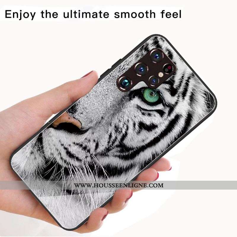 Coque Samsung Galaxy S22 Ultra 5G Verre Trempé Tigre