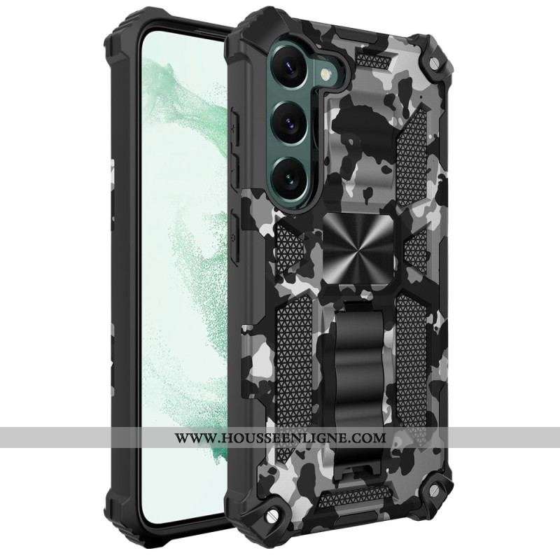 Coque Samsung Galaxy S23 5G Camouflage Support Amovible