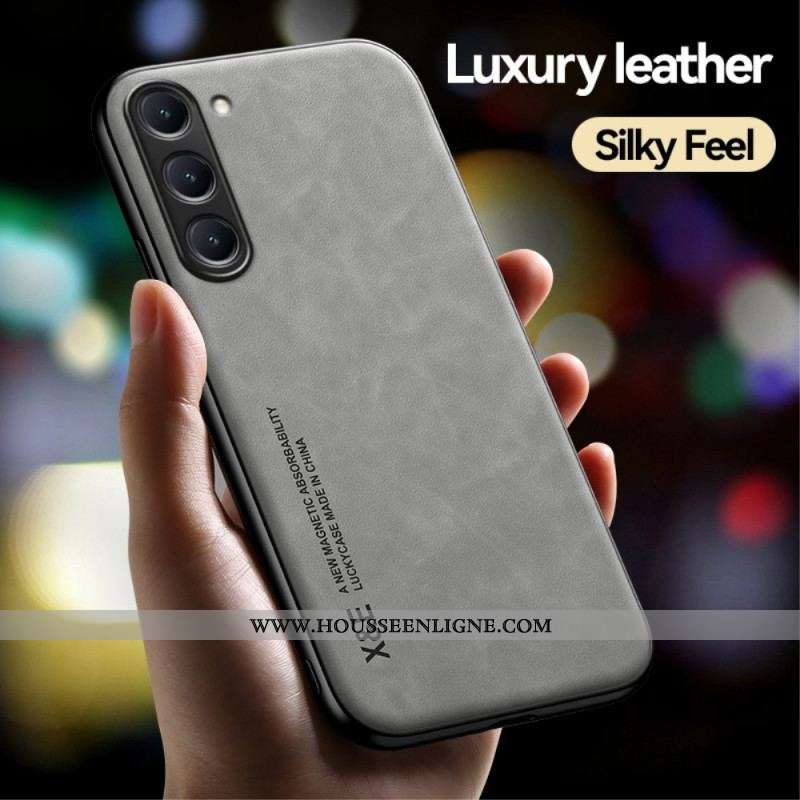 Coque Samsung Galaxy S23 5G Cuir Effet Cuir X&E