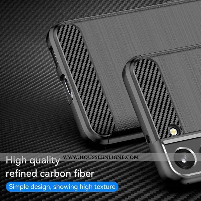 Coque Samsung Galaxy S23 5G Fibre Carbone Brossée