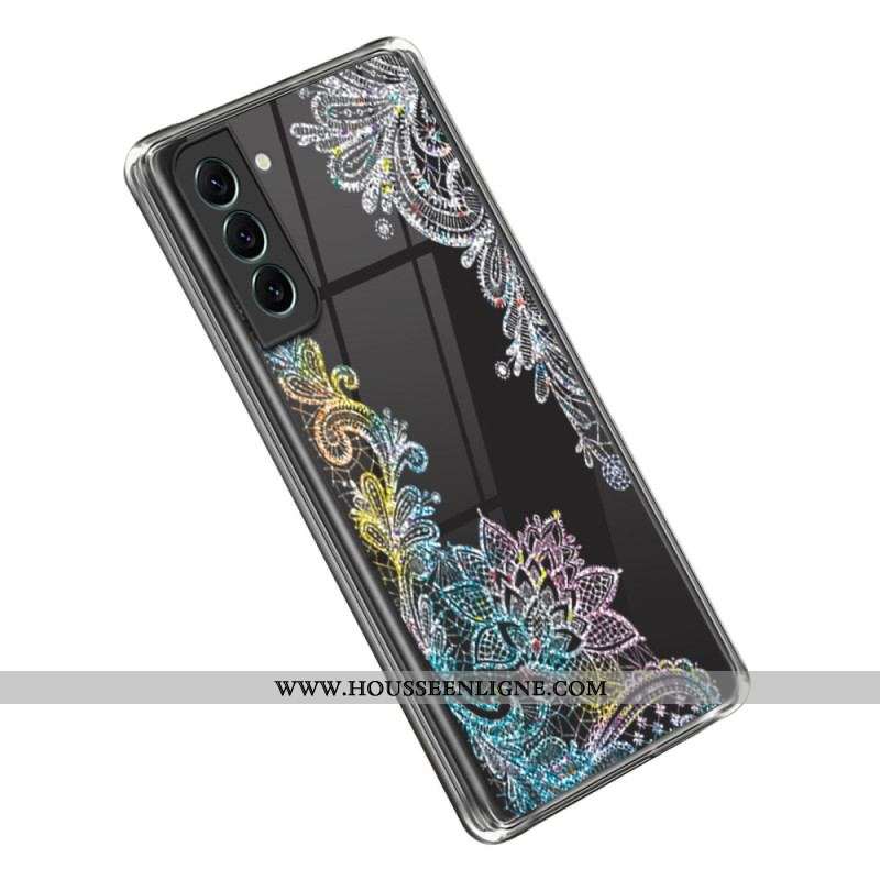 Coque Samsung Galaxy S23 5G Transparente Dentelle Mandala