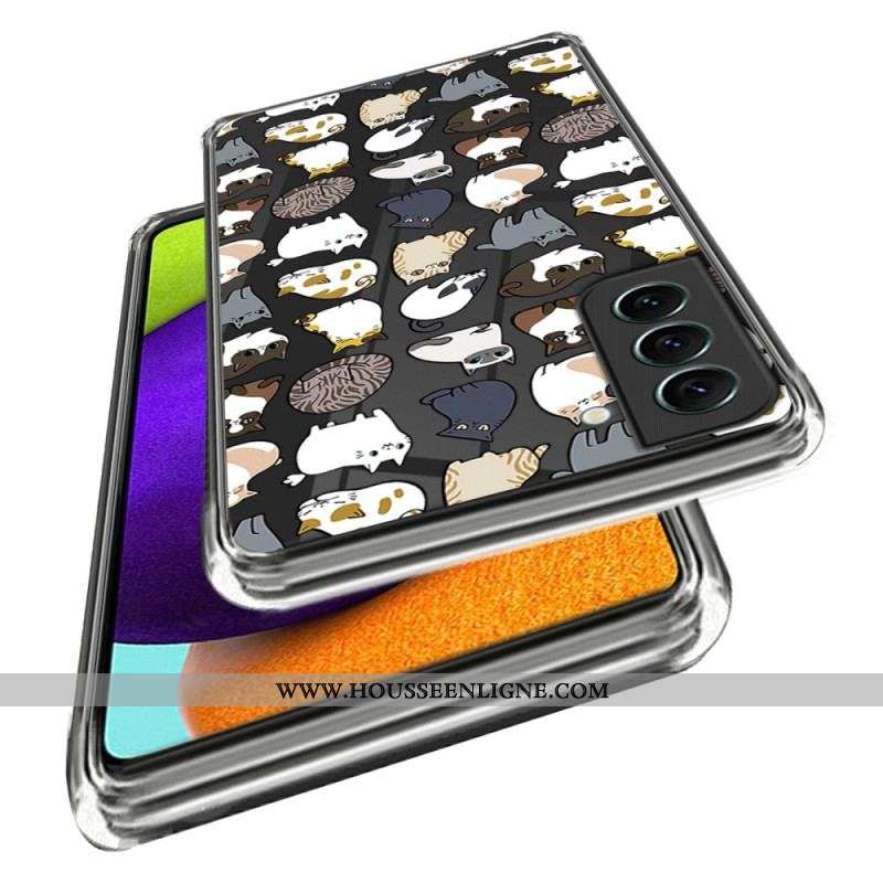 Coque Samsung Galaxy S23 5G Transparente Multiples Chats