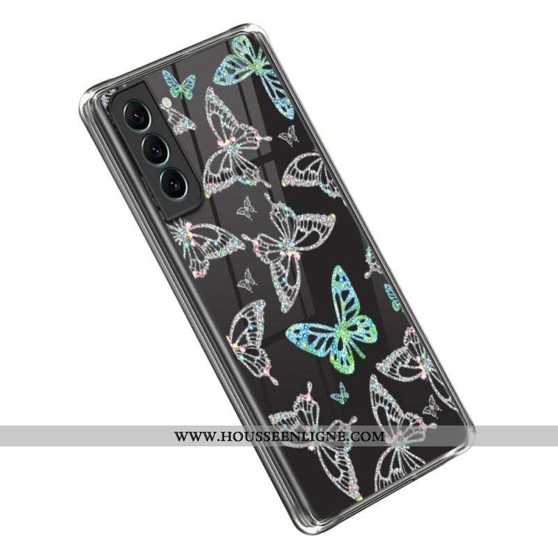 Coque Samsung Galaxy S23 5G Transparente Papillons