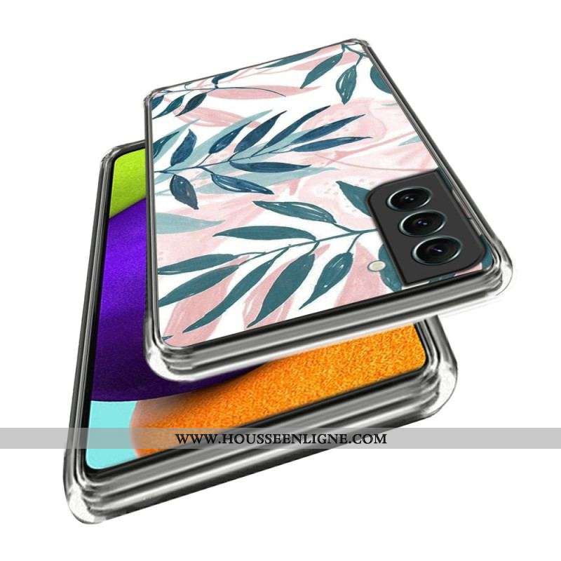 Coque Samsung Galaxy S23 Plus 5G Feuilles Colorées