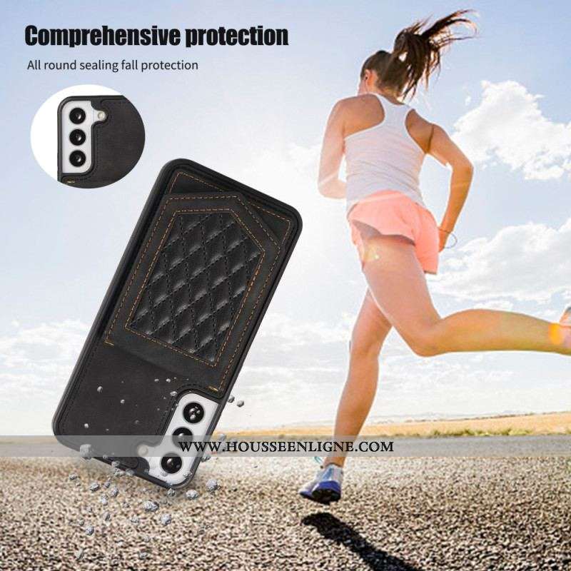 Coque Samsung Galaxy S23 Plus 5G RFID Porte-Cartes avec Bandoulière