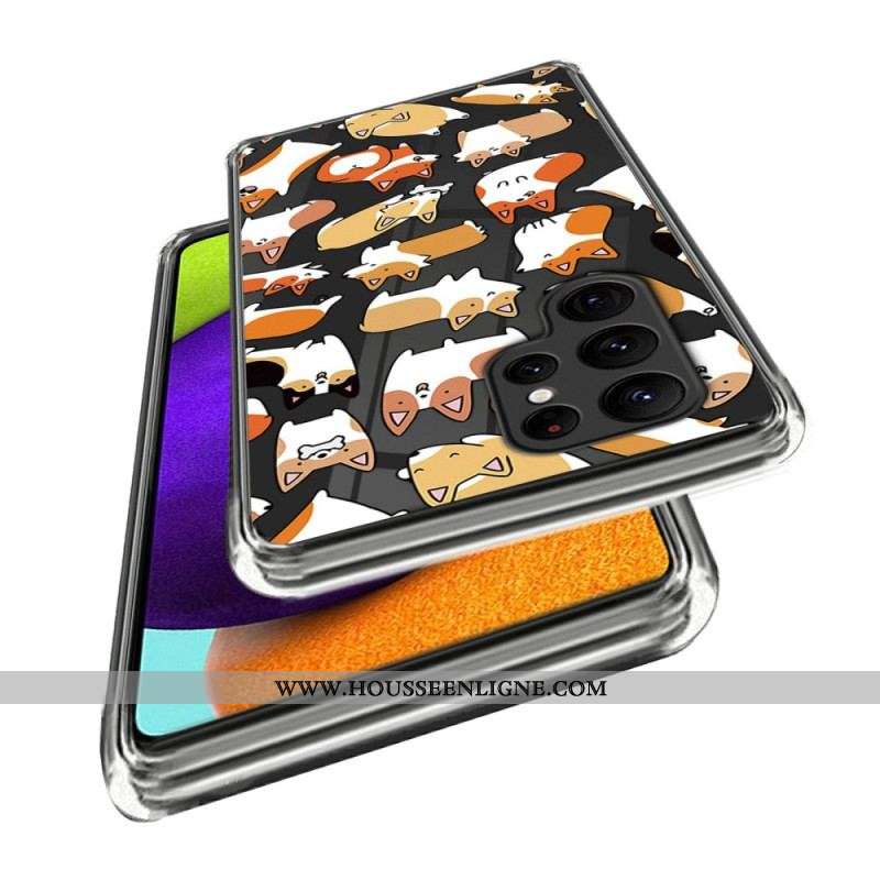 Coque Samsung Galaxy S23 Ultra 5G Multiples Chiens