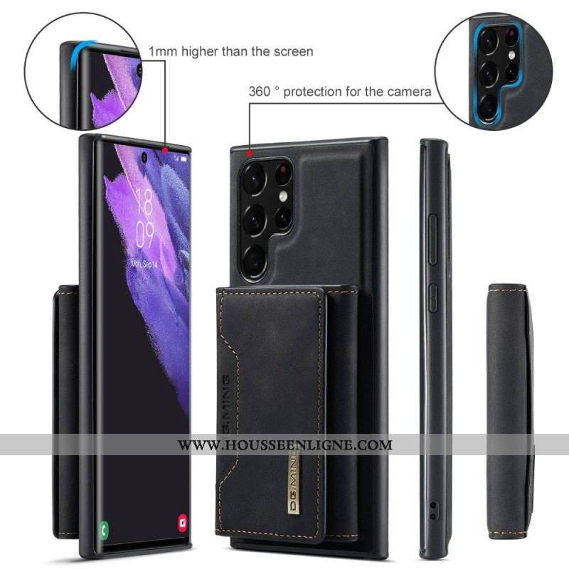 Coque Samsung Galaxy S23 Ultra 5G Porte-Cartes Détachable DG.MING