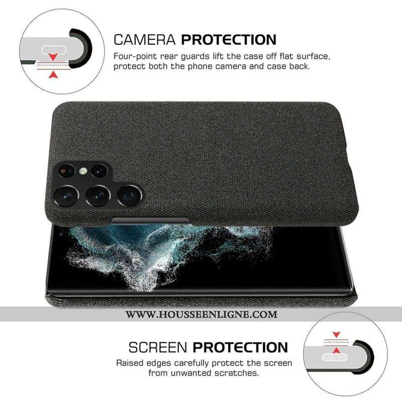 Coque Samsung Galaxy S23 Ultra 5G Tissu