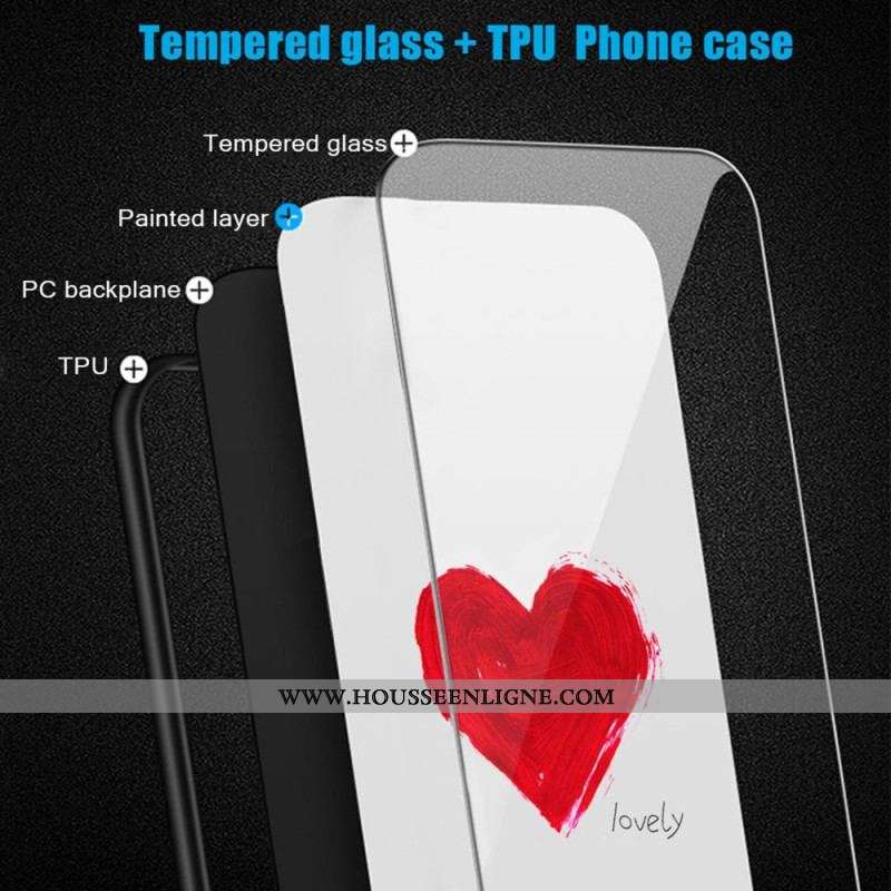 Coque Samsung Galaxy S23 Ultra 5G Verre Trempé Coeur