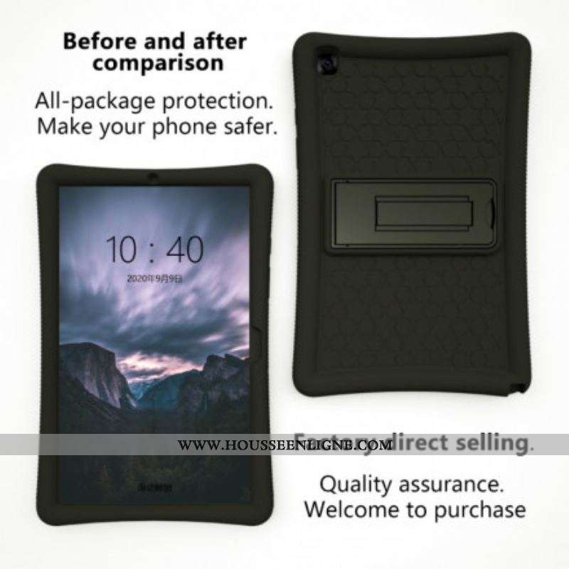 Coque Samsung Galaxy Tab A7 (2020) Silicone Support