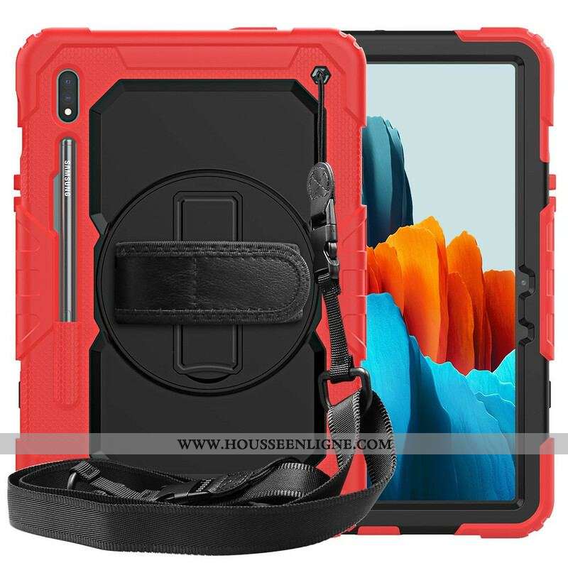 Coque Samsung Galaxy Tab S8 / Tab S7 Multi-Fonctionnelle Bicolore