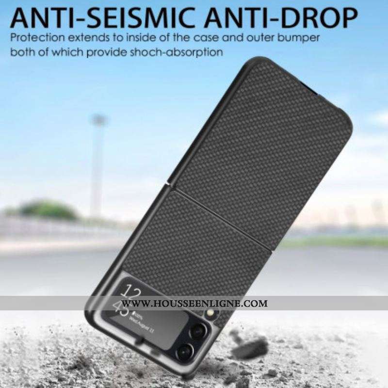 Coque Samsung Galaxy Z Flip 3 5G Fibre Carbone Texturée