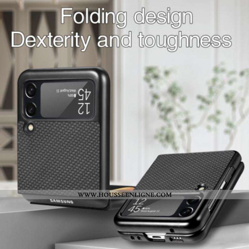 Coque Samsung Galaxy Z Flip 3 5G Fibre Carbone Texturée