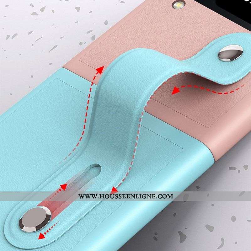 Coque Samsung Galaxy Z Flip 4 Bicolore Sangle