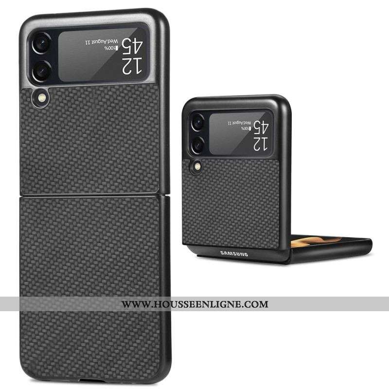 Coque Samsung Galaxy Z Flip 4 Fibre Carbone Texturée