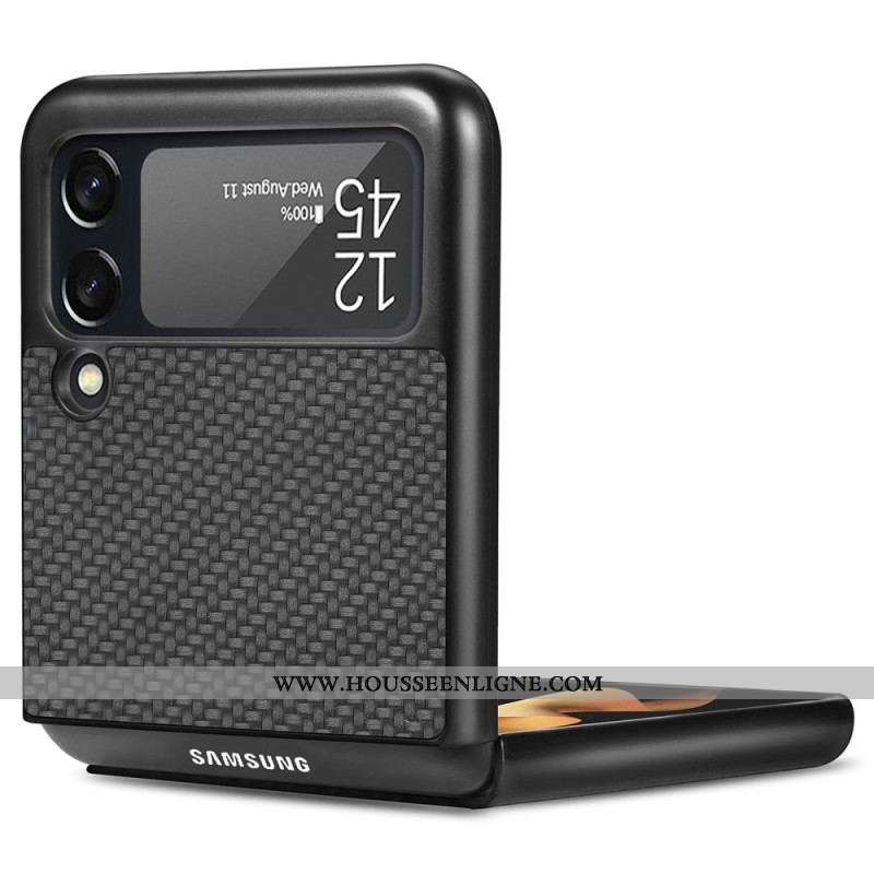 Coque Samsung Galaxy Z Flip 4 Fibre Carbone Texturée