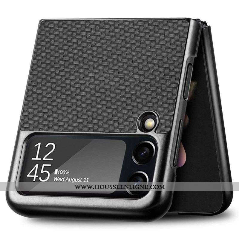 Coque Samsung Galaxy Z Flip 4 Fibre Carbone Texturée