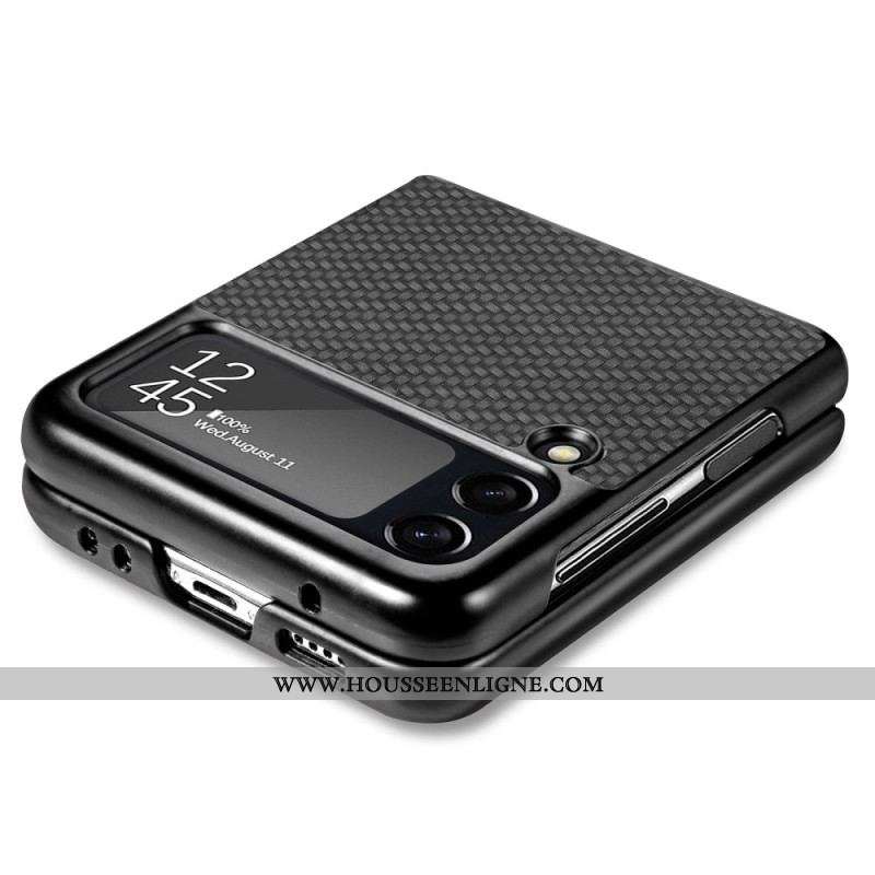 Coque Samsung Galaxy Z Flip 4 Fibre Carbone Texturée