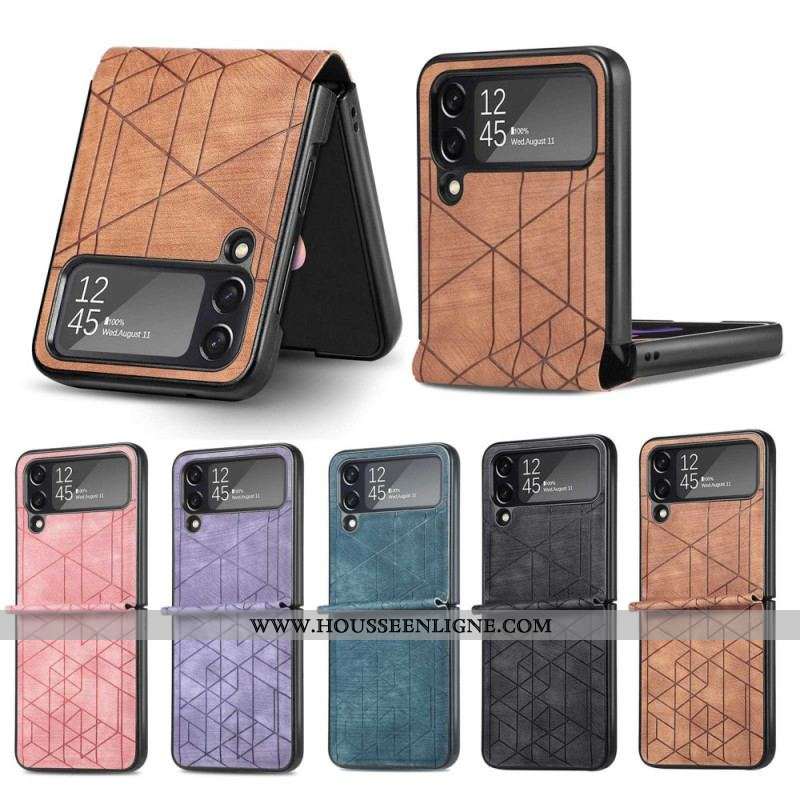 Coque Samsung Galaxy Z Flip 4 Lignes Géométriques