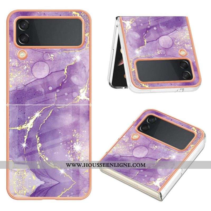 Coque Samsung Galaxy Z Flip 4 Marbre Coloré