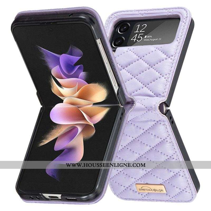 Coque Samsung Galaxy Z Flip 4 Matelassée Binfen Color