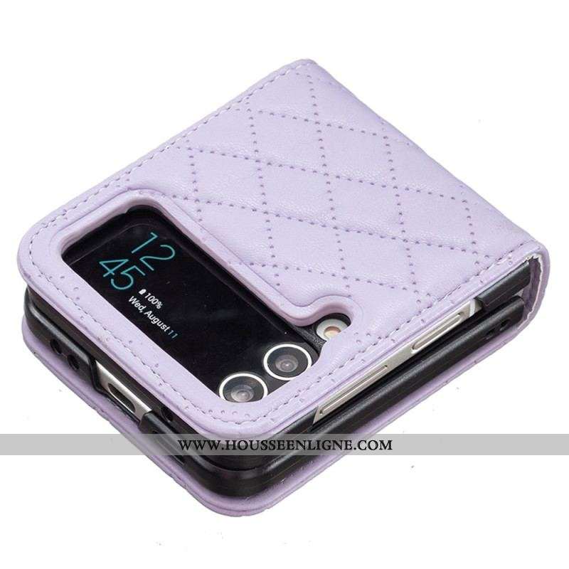 Coque Samsung Galaxy Z Flip 4 Matelassée Binfen Color